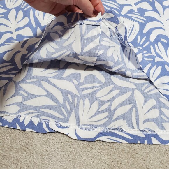 ALLFENIX NWT Botanical Cabana Button Down Front Shirt SS Powder Blue Mens Medium - Picture 4 of 10